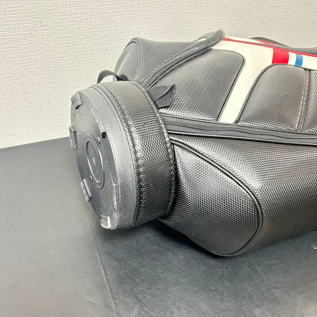 ブリヂストンゴルフ キャディバッグ 9.0型 ブラック／レッド 美品