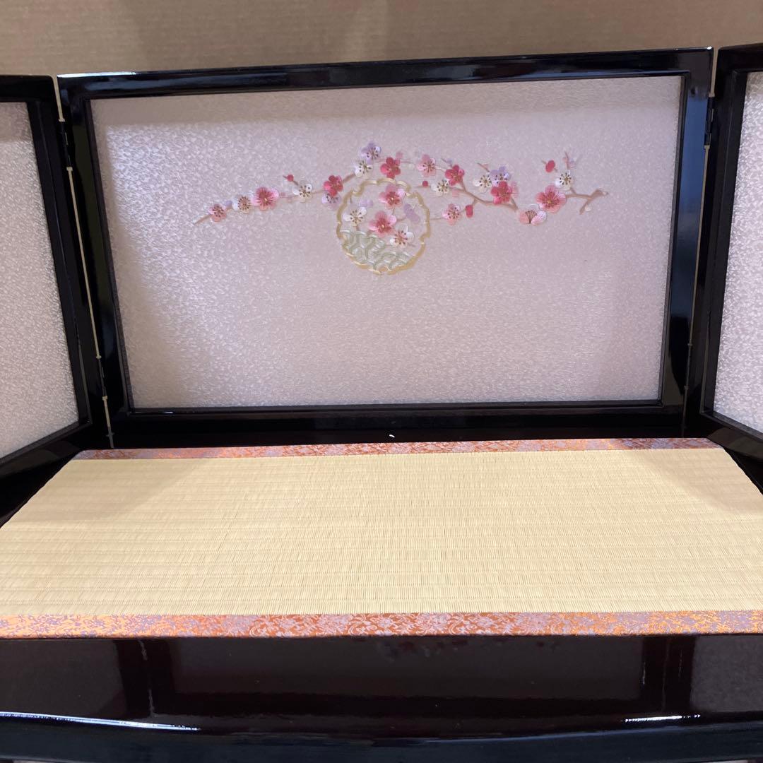 ワイン塗り刺繍収納セット