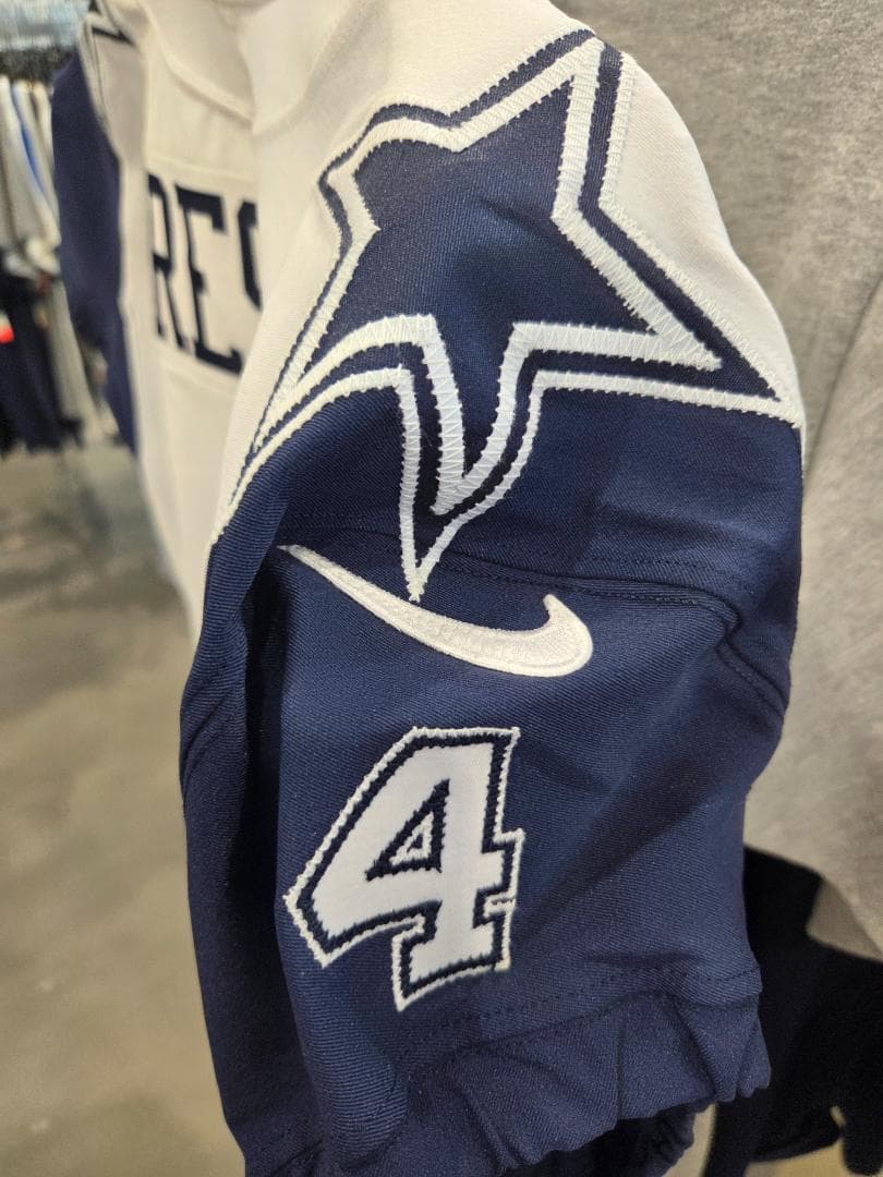 NIKE NFL カウボーイズ #4 プレスコット ジャージ 白 44