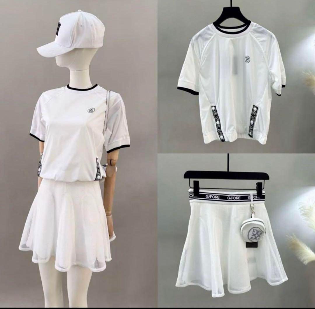 ジーフォア G/FORE ゴルフ レディース Tシャツ スカート 2点セット