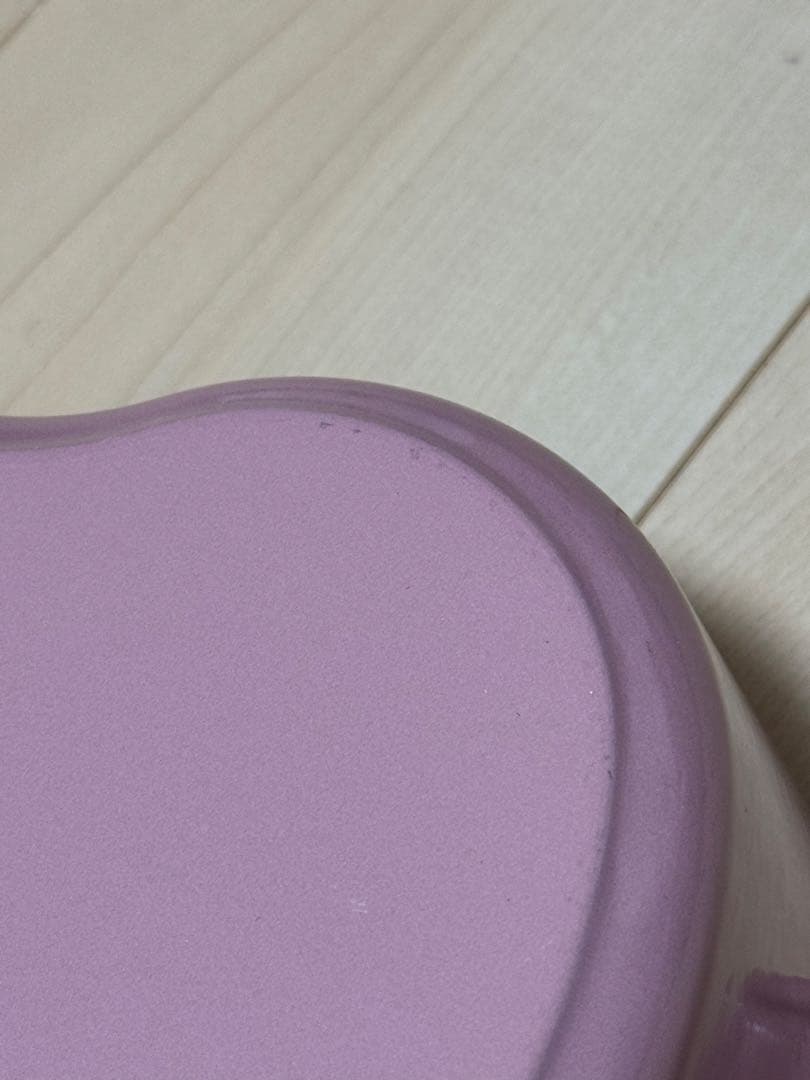 ルクルーゼ　COCOTTE COEUR ココットダムール　シフォンピンク