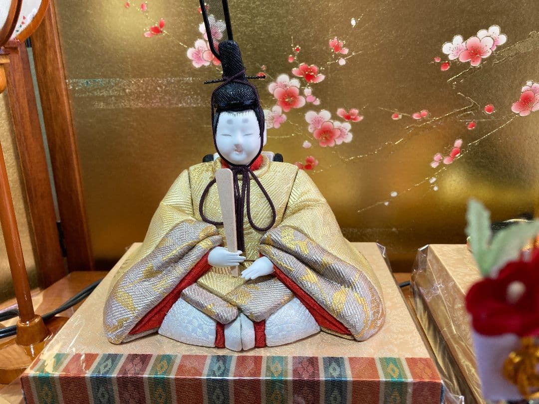 【一点限り】　木目込み雛人形　平飾り　M1
