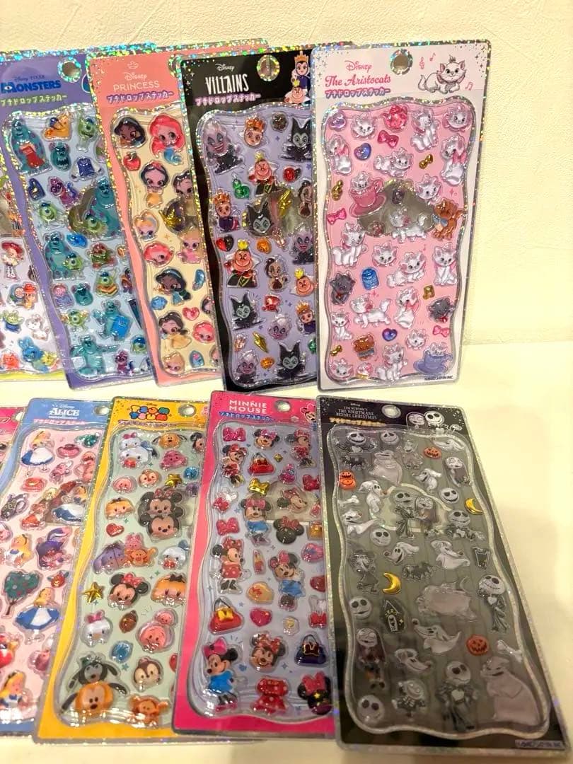 ぽ*ぼ様 【正規品】新品未使用　プチドロップステッカー　ディズニー　10種類　1