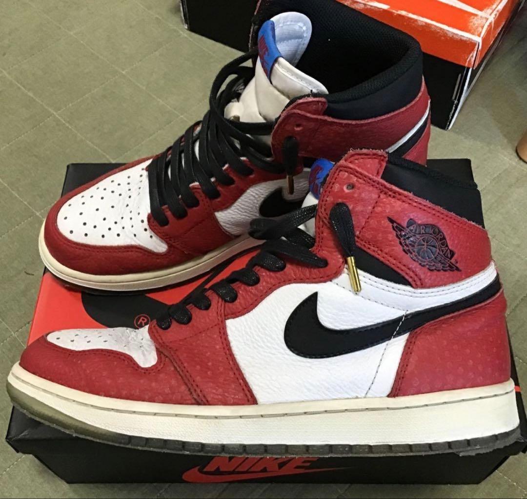 [最安値]NIKEエアジョーダン1シカゴスパイダーマン　オリジンストーリー