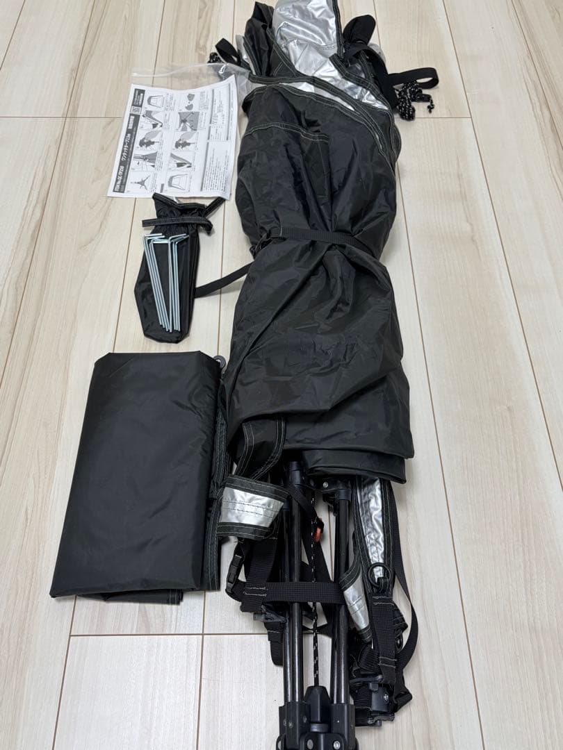 QUICKCAMP ワンタッチタープ 2.5m 黒