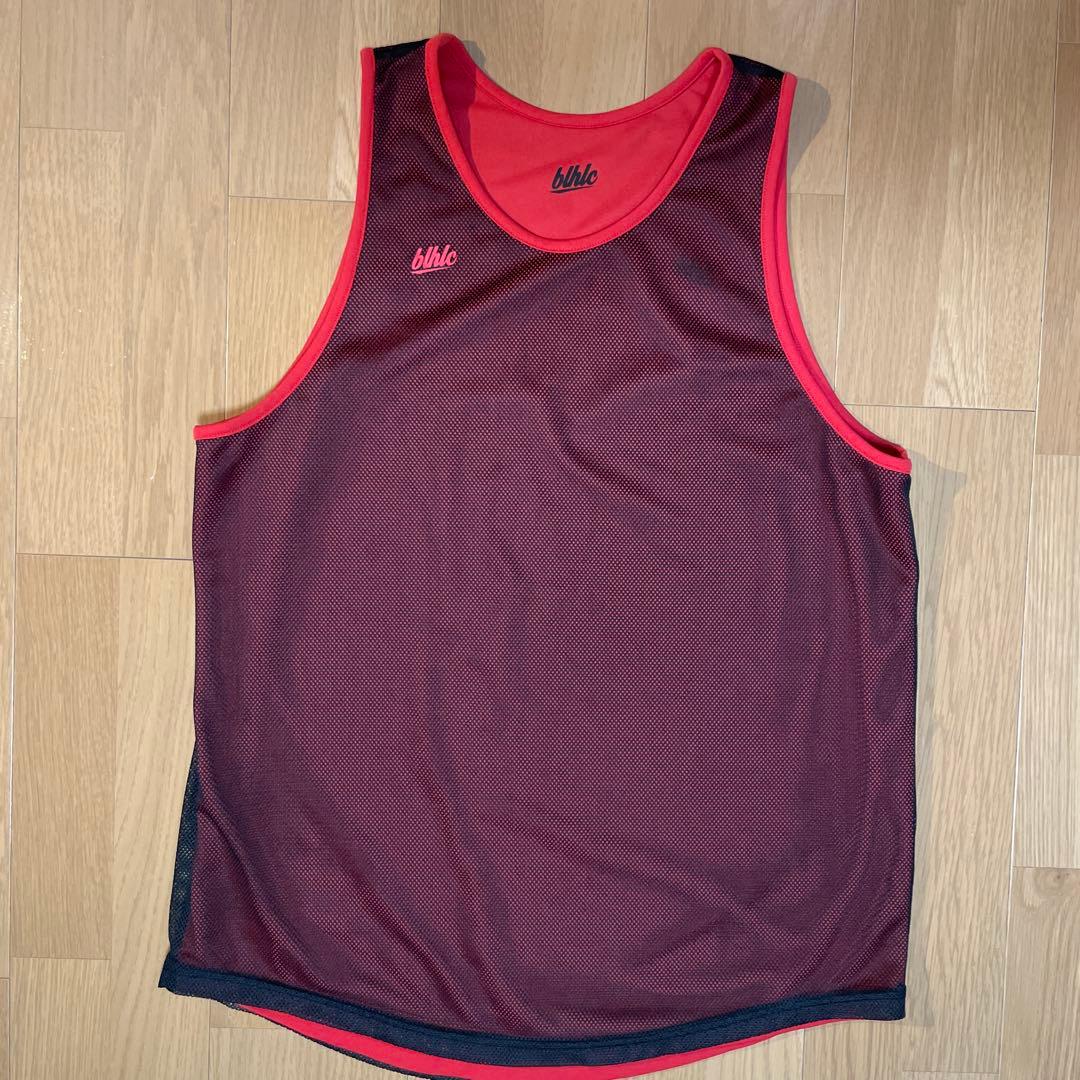 ballaholic レッド／ブラック リバーシブルタンクトップ　Lサイズ