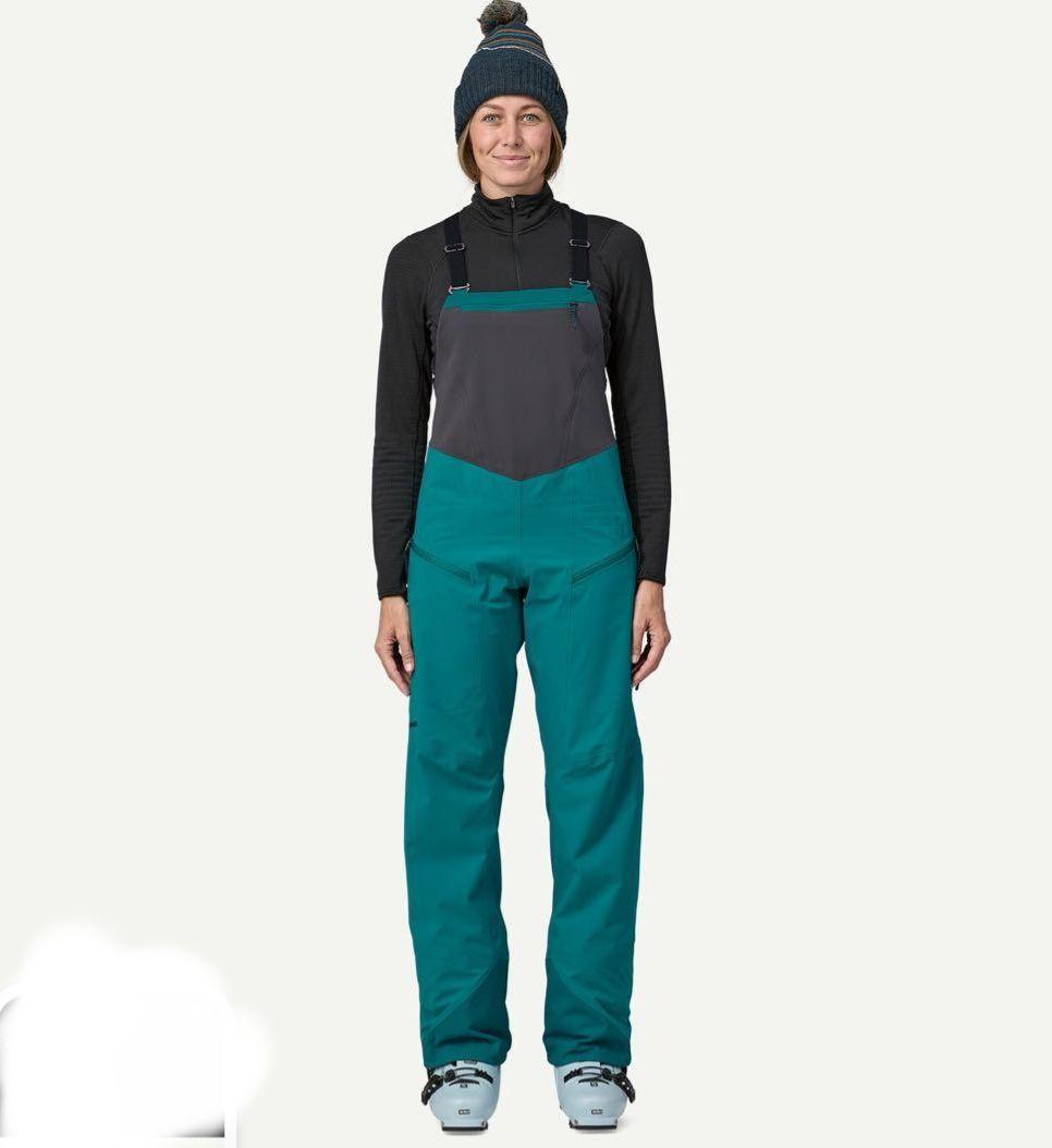 Patagonia ウィメンズ•スノードリフター•ビブ ObsidianPlum