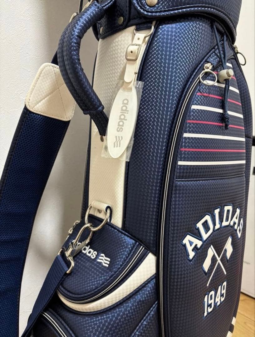 【美品】adidas ゴルフバッグ レディース ネイビー