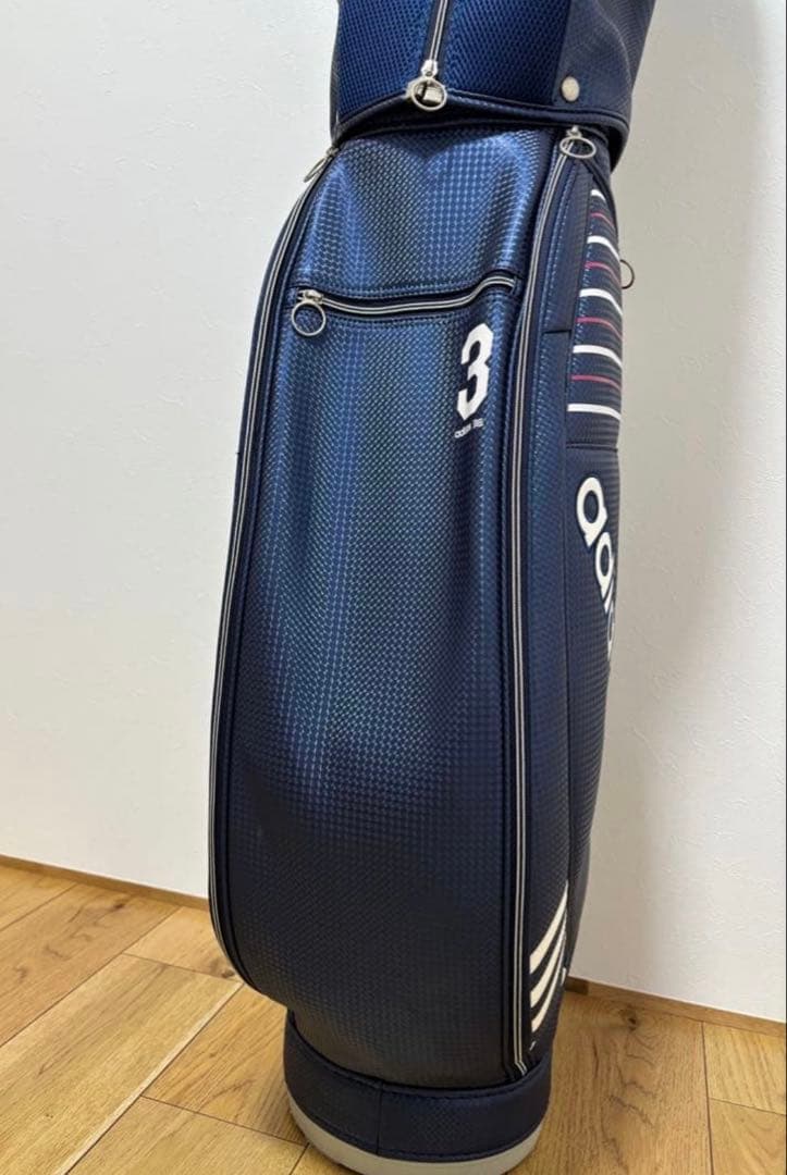 【美品】adidas ゴルフバッグ レディース ネイビー