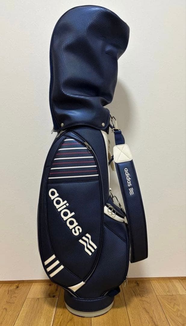 【美品】adidas ゴルフバッグ レディース ネイビー