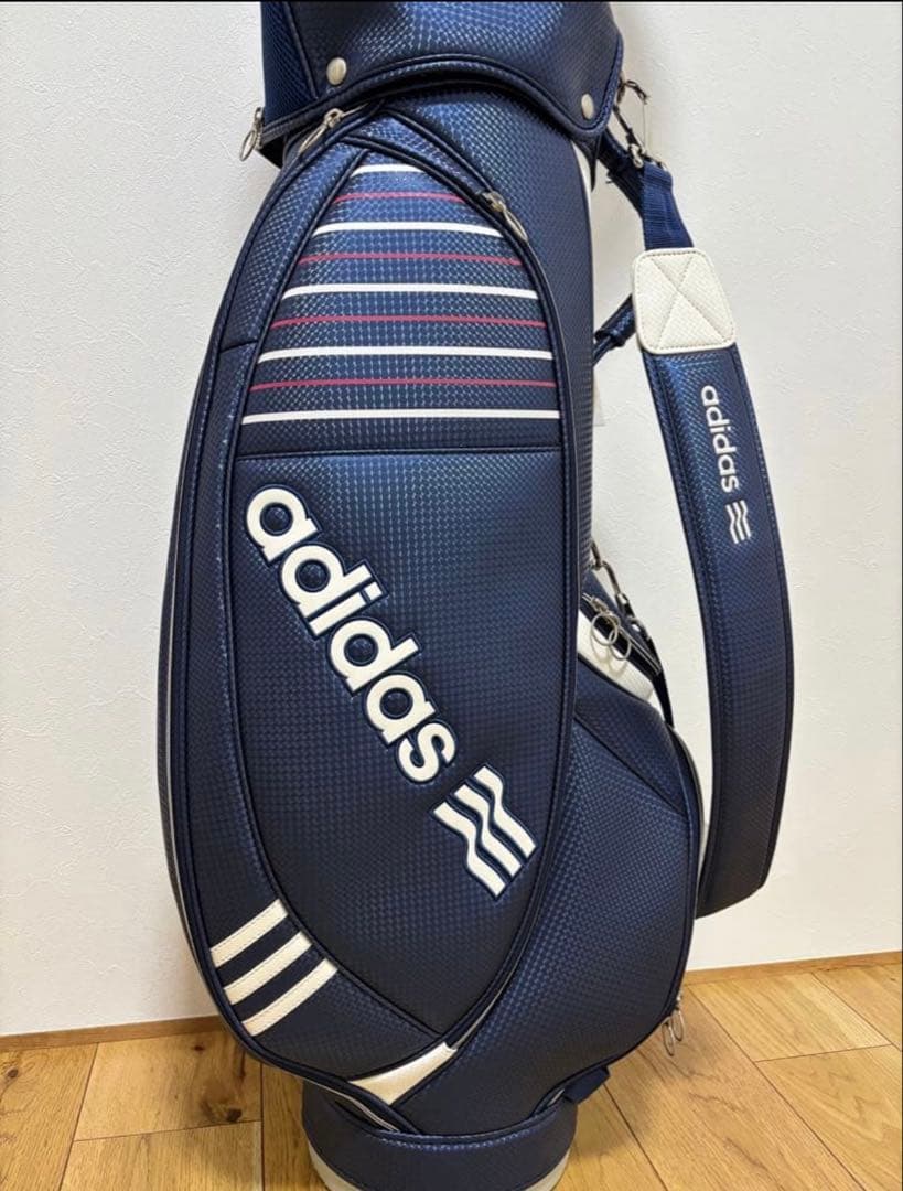 【美品】adidas ゴルフバッグ レディース ネイビー