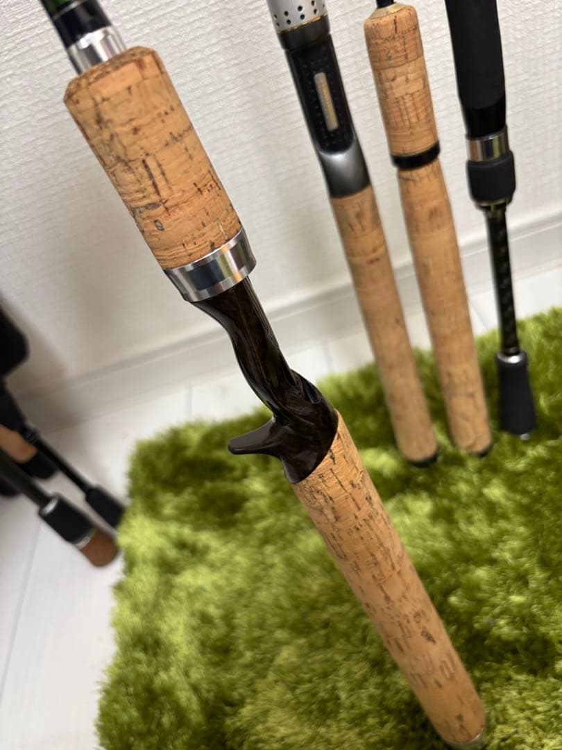 ハートランドなど バスロッド 4本セット コルクハンドル