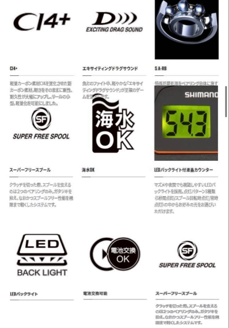 SHIMANO 21 Barchetta 150DHPG ベイトリール