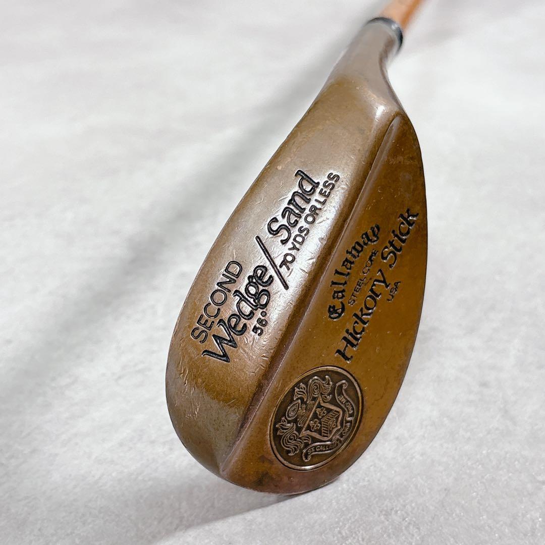 T523 激レア キャロウェイ ヒッコリースティック サンドウェッジ SW 木製