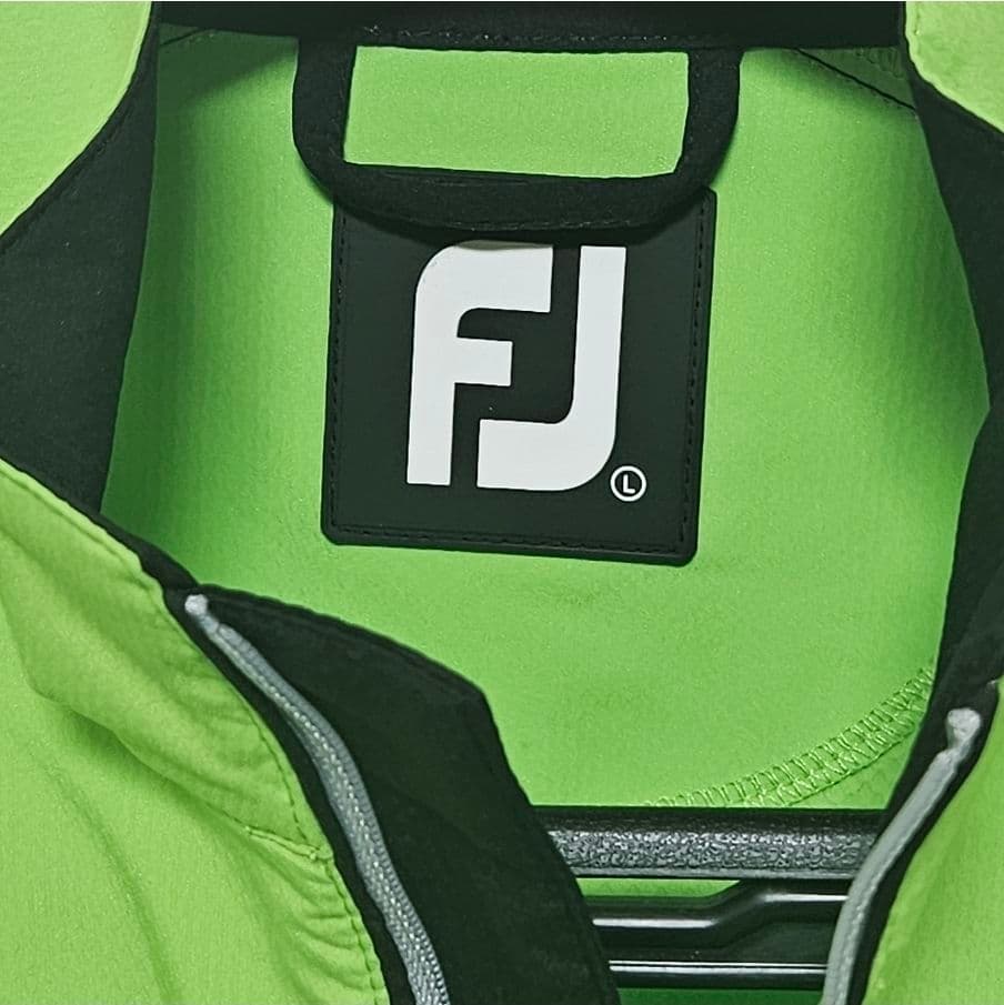 美品 FOOT JOY メンズ ゴルフ プルオーバー L グリーン
