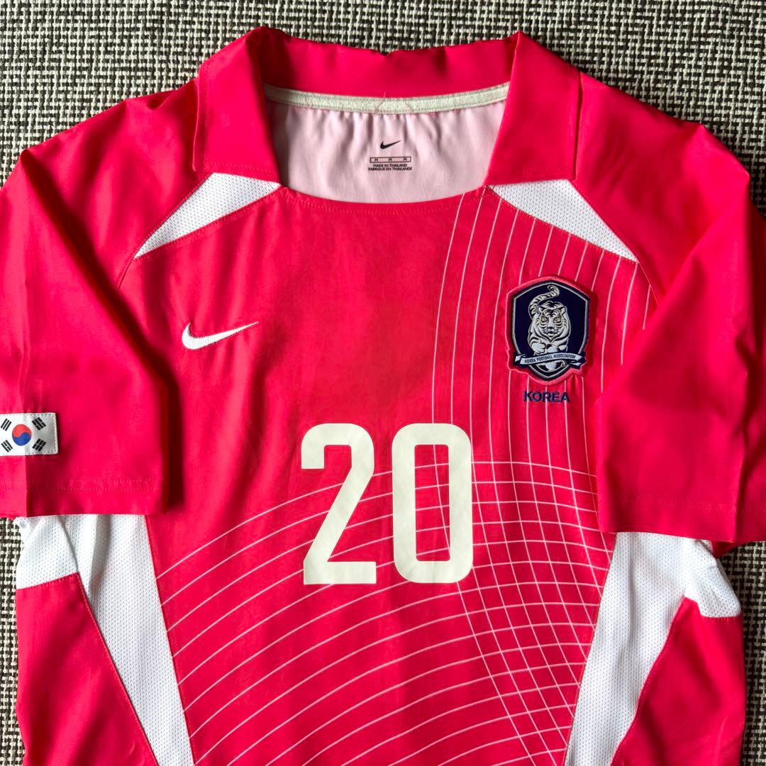 【新品タグ無し・日韓W杯モデル】洪明甫 ＃２０ 韓国代表 ２００２（H）