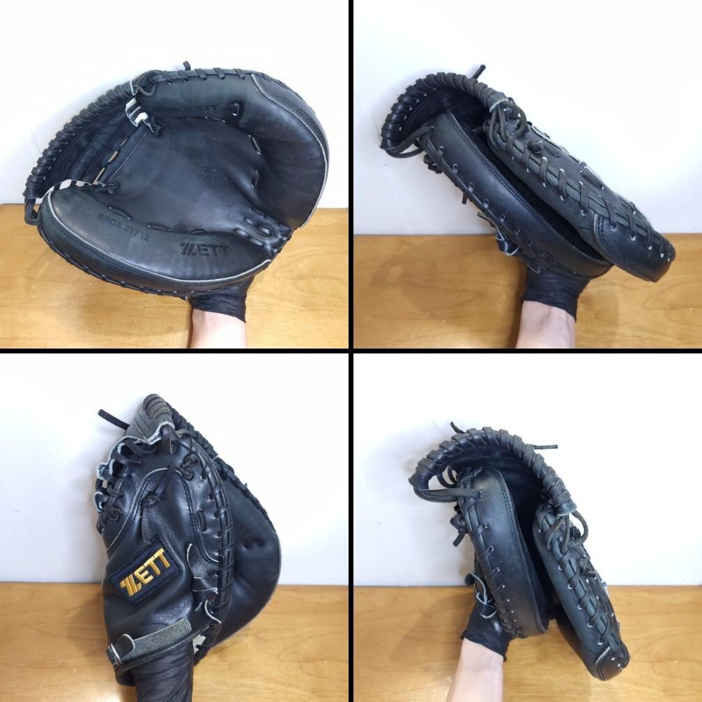ZETT 日本製 プロステイタス 旧ラベル キャッチャーミット 軟式グローブ