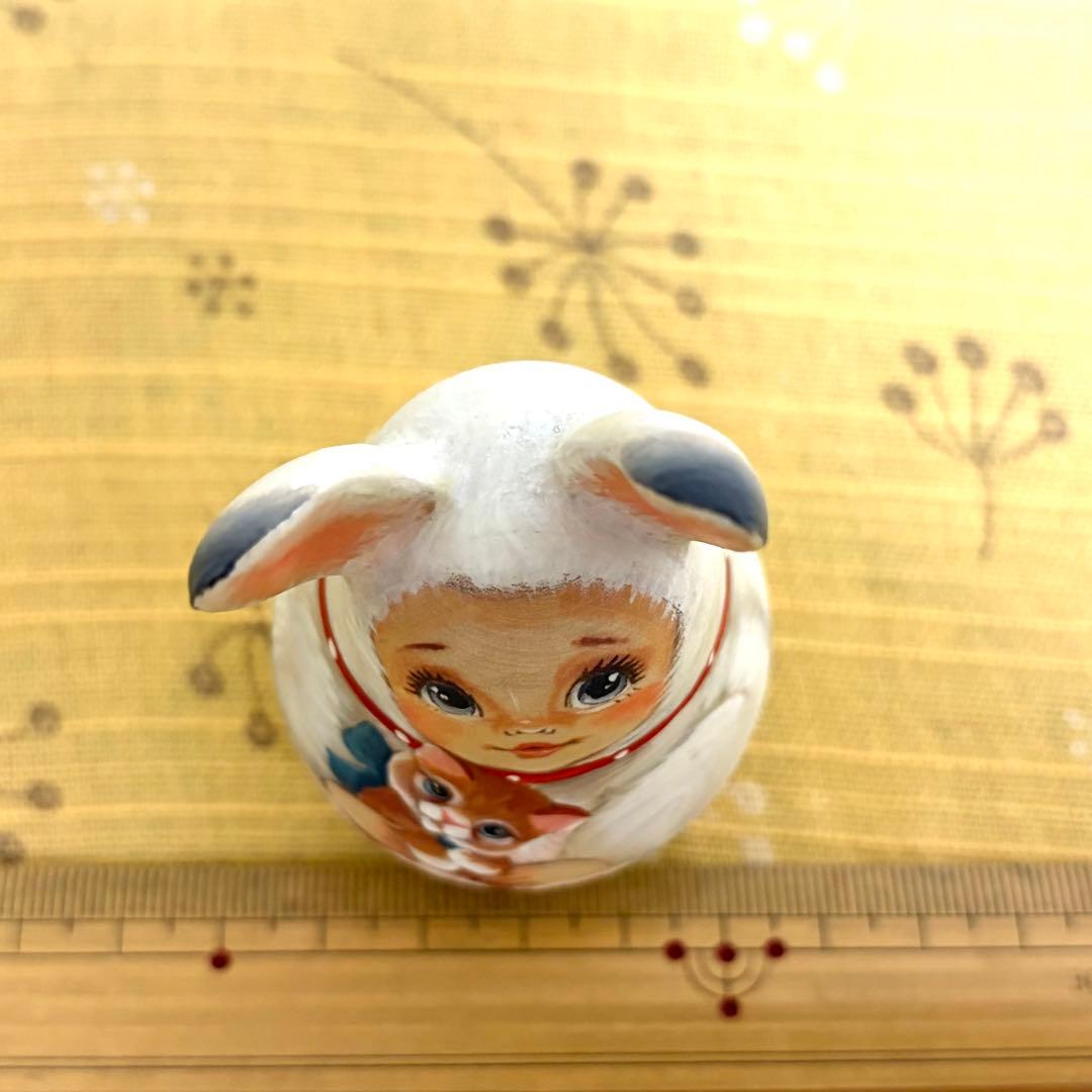 ロシア　マトリョーシカ　おきあがりこぼし　うさぎ　人形　猫