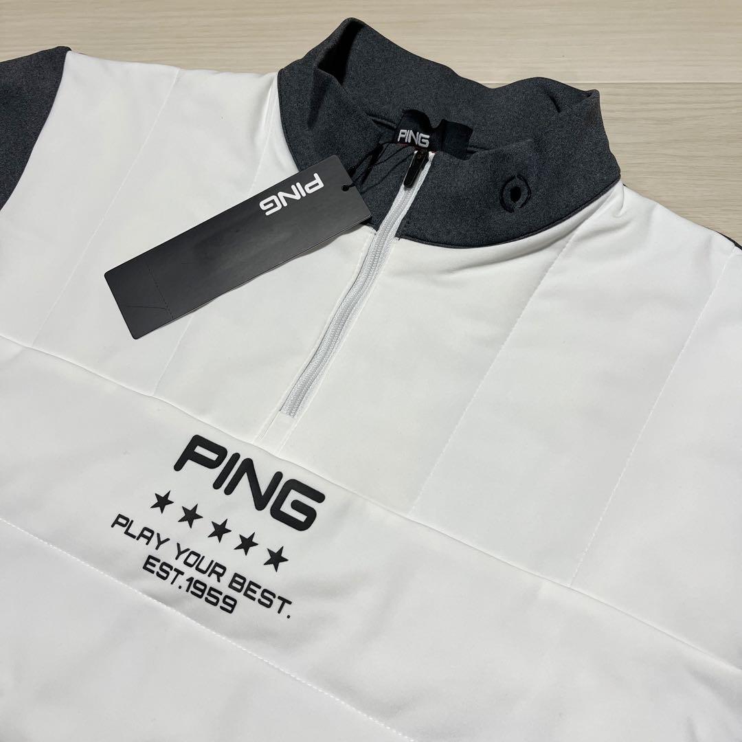 ムスク ピン PING 中綿 ハイネック エアーフレイク ゴルフ シャツ