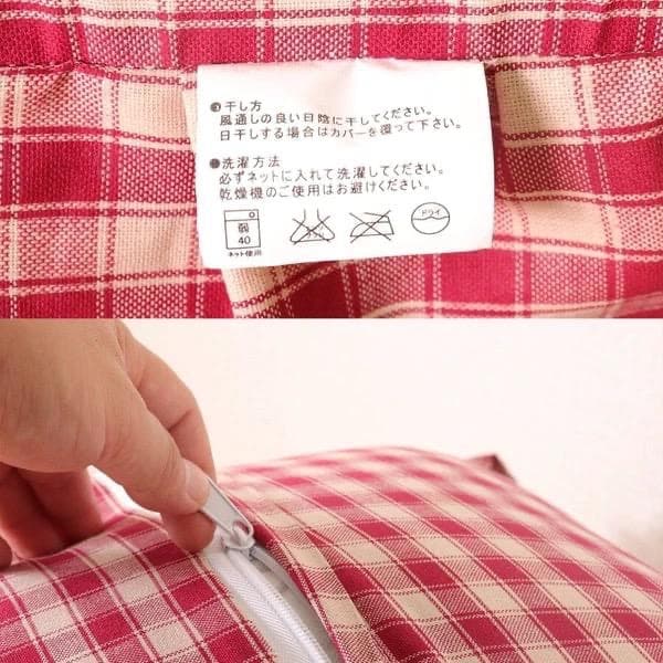 ソファ ピロークッション カントリー 北欧 チェック ナチュラル 赤 リビング
