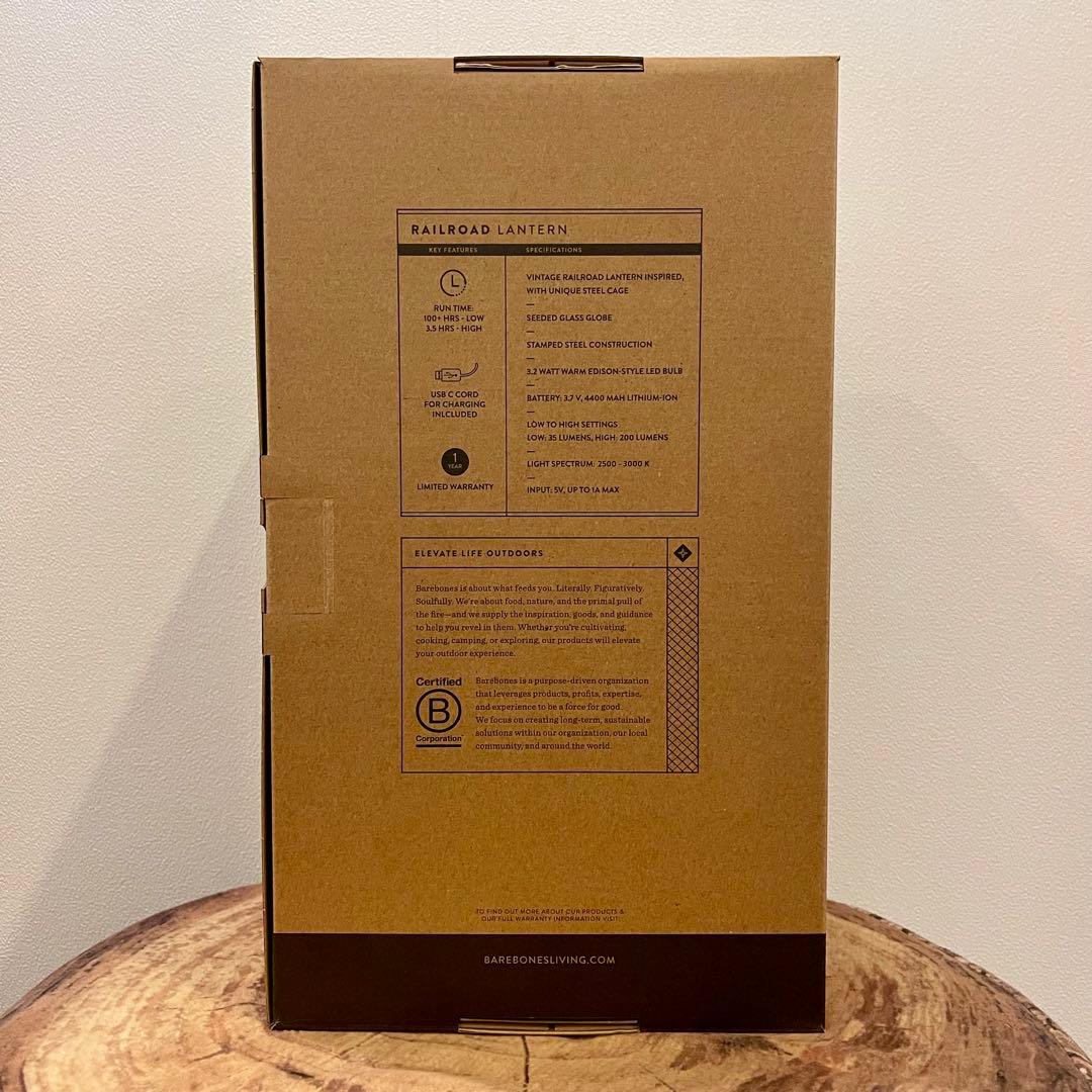 ★新品未使用（箱あり）★BAREBONES ベアボーンズレイルロードランタン