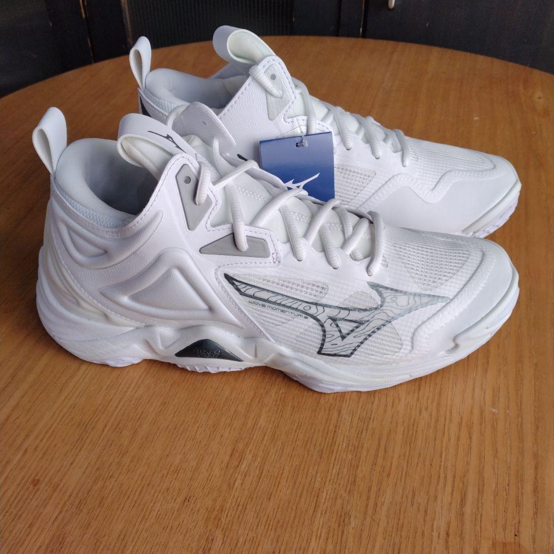 Mizuno ウェーブモーメンタム3 MID 26.5cm ホワイト