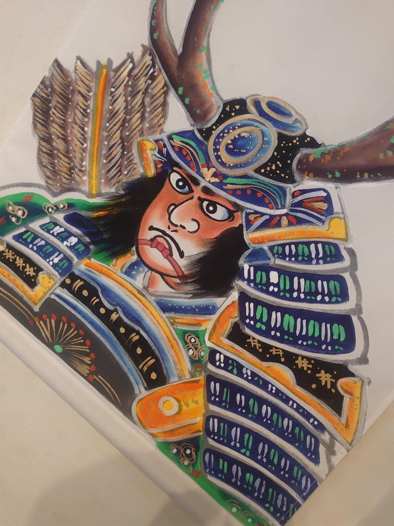 ●手描き●　栃木県伝統工芸品　佐野武者絵のぼり