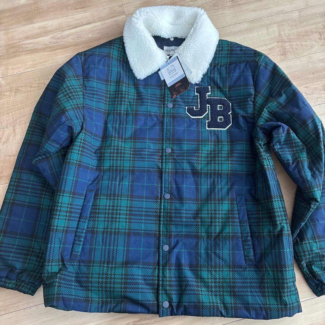 新品　ジャックバニー　メンズ　ゴルフ　アウター　コーチジャケット　ネイビー　L