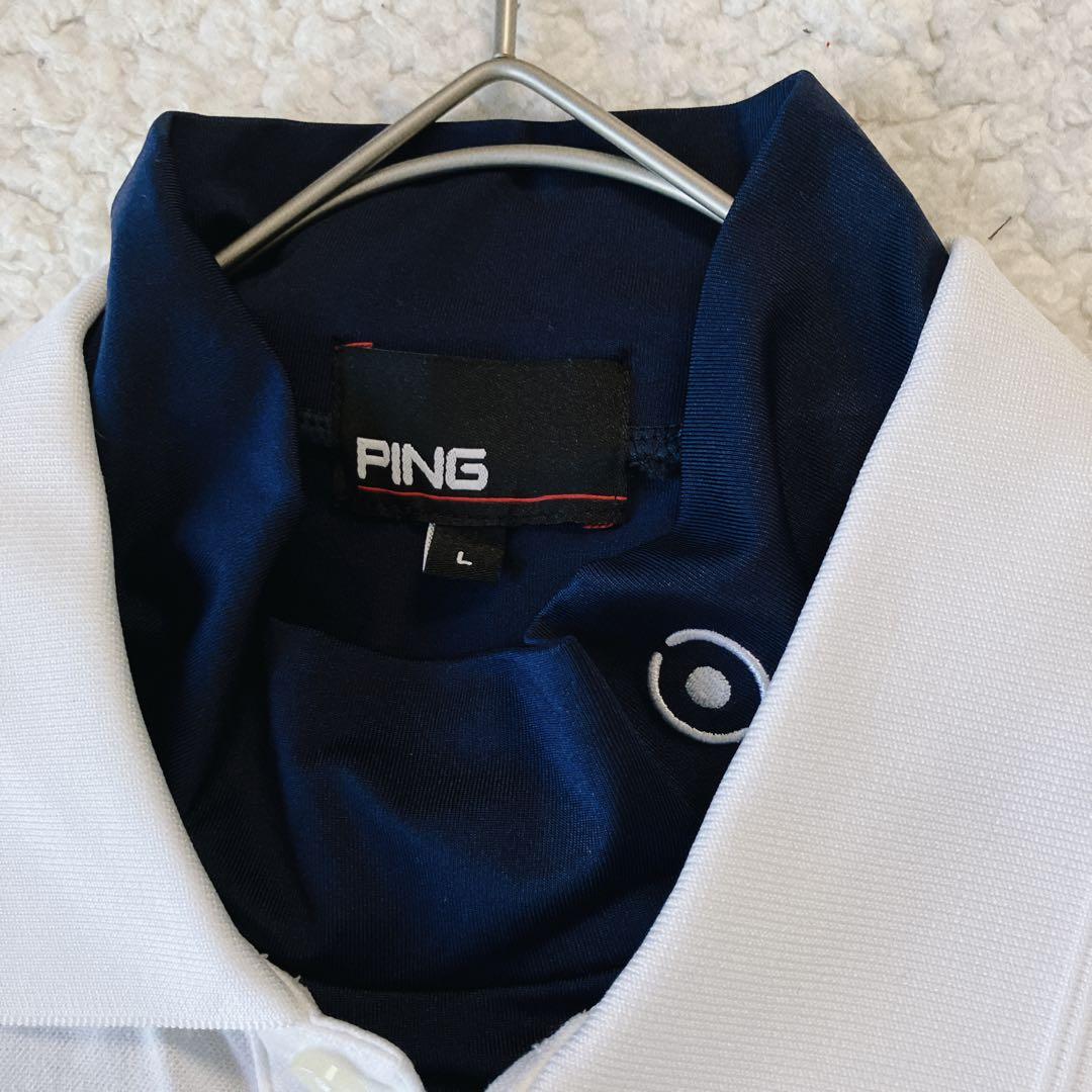 【新品L】PING レイヤード ポロシャツ & インナー　セット　メンズ