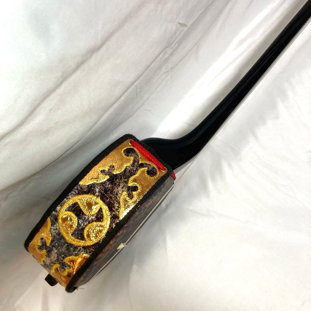 【即納】三線 沖縄 人工皮 蛇革 蛇皮 収納袋 付属品 初心者 和楽器
