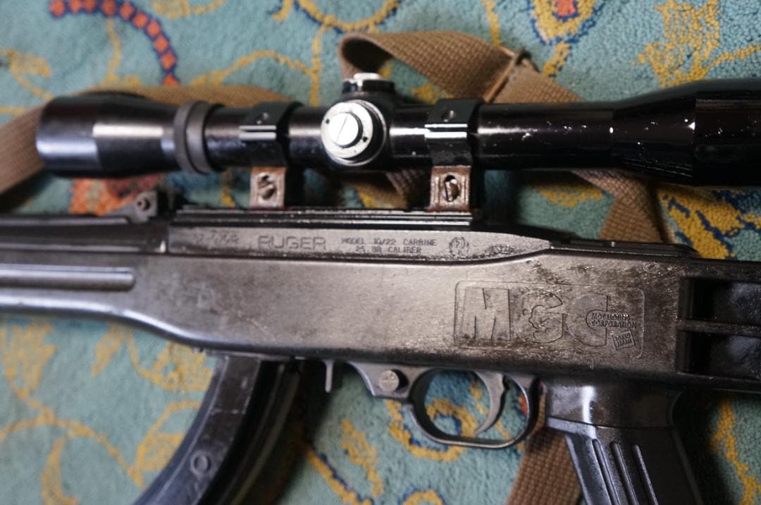 MGC Ruger10/22 ブラックパンサー　スコープ付　ガスガン 現状品