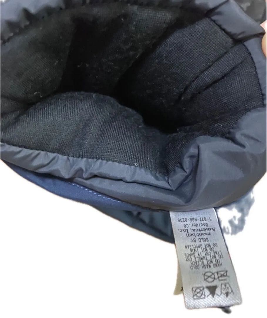 【美品】モンベルGORE-TEXメンズ Lネイビー山羊革リーシュ付