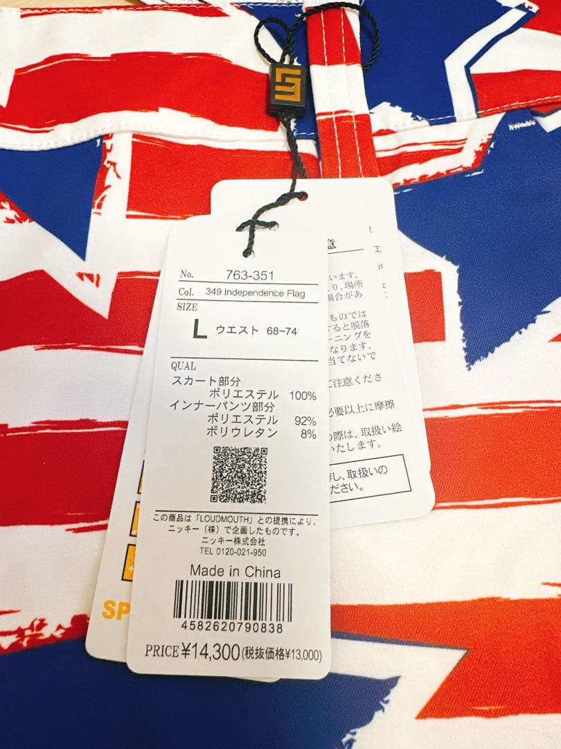 Loudmouth アメリカ国旗スカート Lサイズ