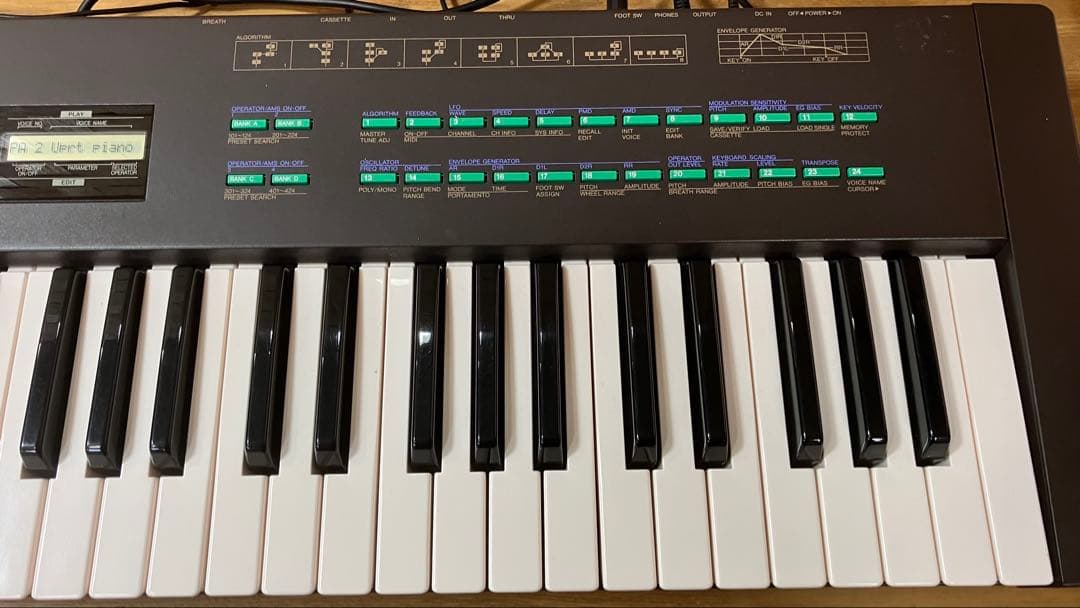 Yamaha DX27 FM音源キーボード ヤマハシンセサイザー　付属品多数