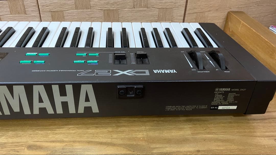 Yamaha DX27 FM音源キーボード ヤマハシンセサイザー　付属品多数