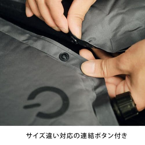 クイックキャンプ インフレーターマット 8cm シングル 3個セット　車中泊