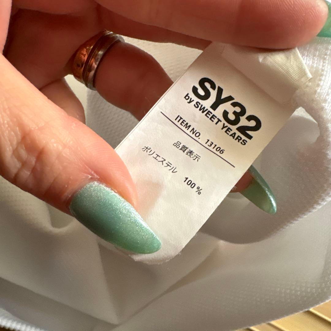美品　SY32 ホワイト ポロシャツ M