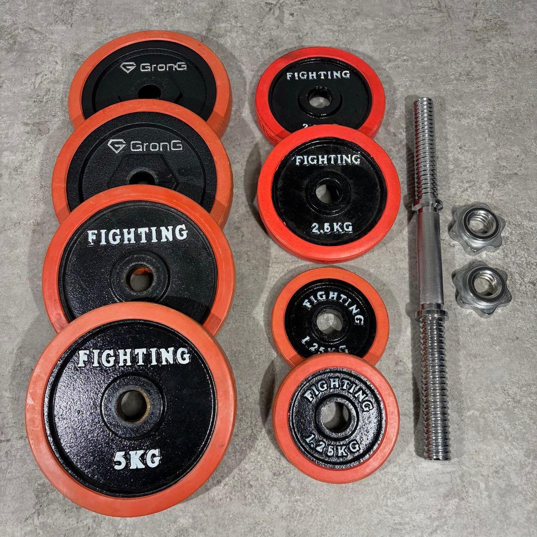良品 ② FIGHTING ROAD ダンベル 片側 30kg GronG
