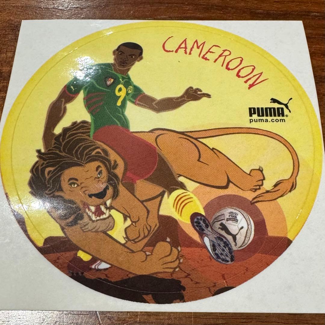 希少 PUMA カメルーン代表 ステッカー 90s ヴィンテージ