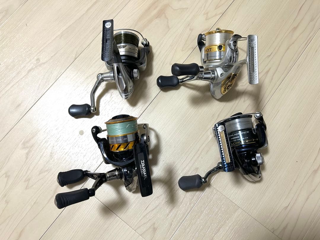 スピニングリール 4個セット【ジャンク】