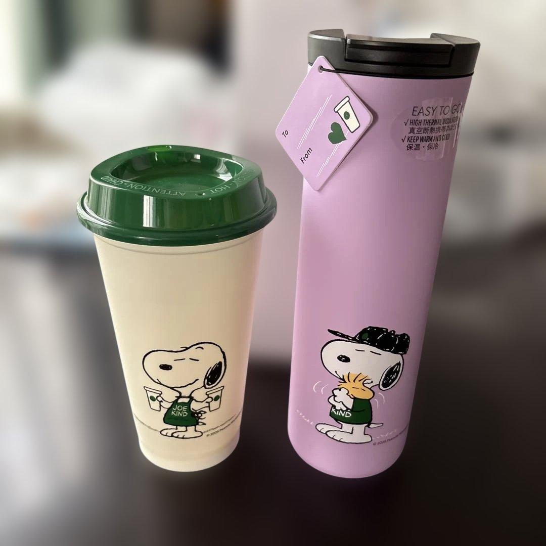 スタバ スヌーピー ステンレスボトル リユーザブルカップ ミニカップ&巾着追加！