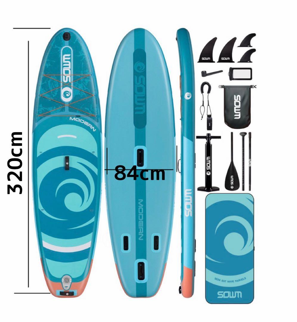 インフレータブル supボード⭐️サップボード ブルー 10'6''*33\"*6\"