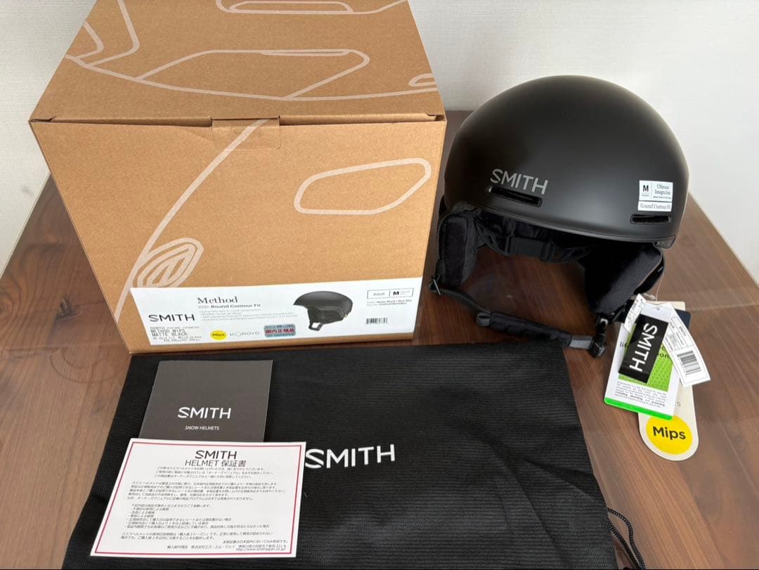 SMITH メソッド MIPS ヘルメット M Asia Fit 黒 未使用