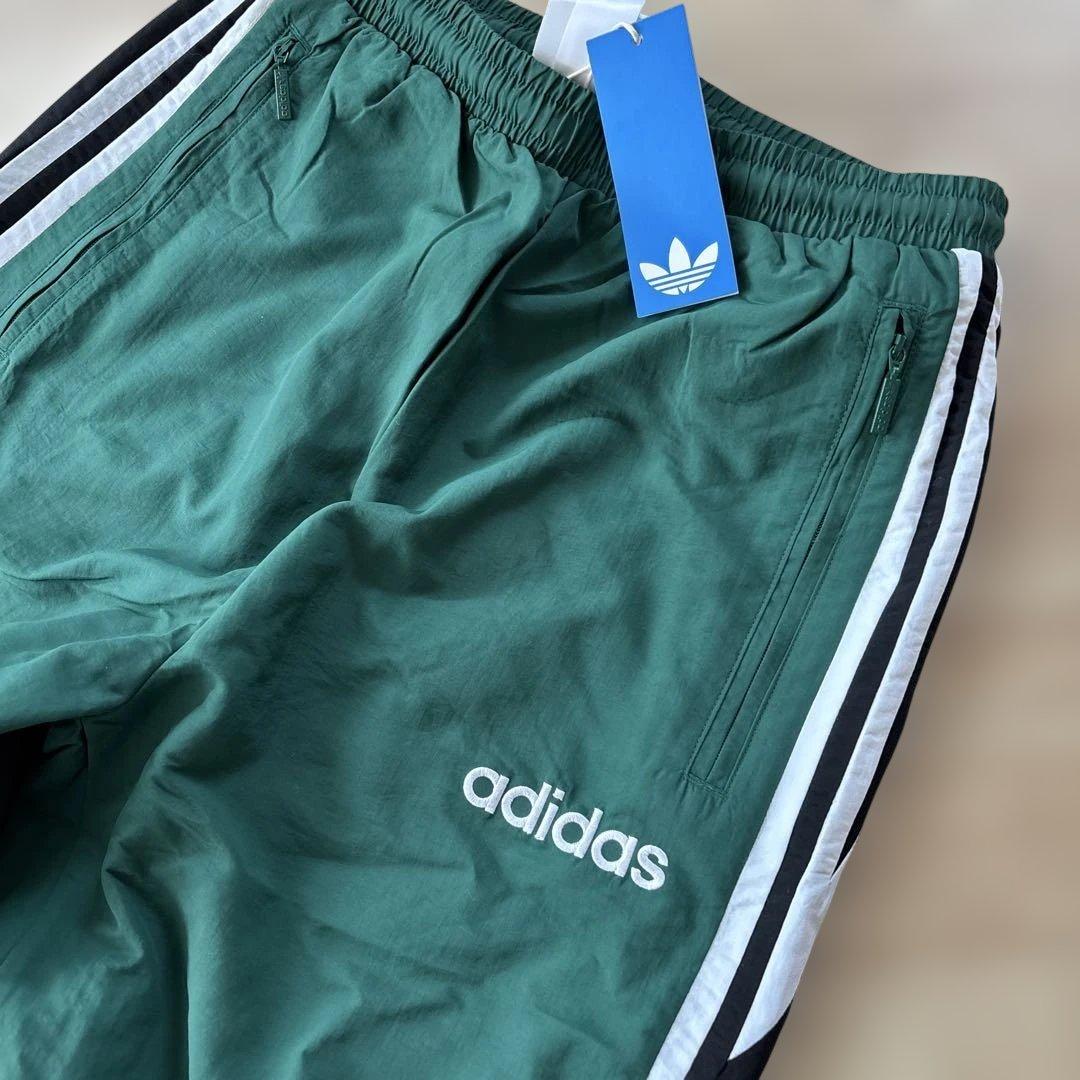 新品　アディダスオリジナル　メンズ　ウィンドブレーカーパンツ　グリーン　緑　M