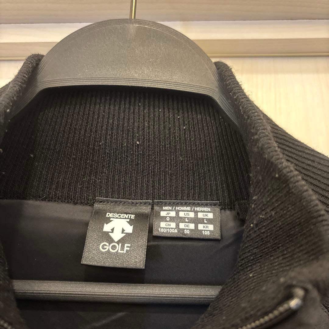 DESCENTE GOLF メンズジャケット Oサイズブラック/グレー