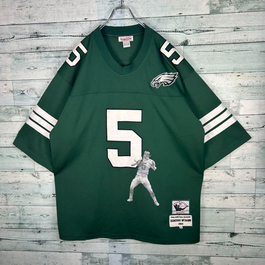 NFL ミッチェルアンドネス 全刺繍 イーグルス ゲームシャツ 2XL 5357