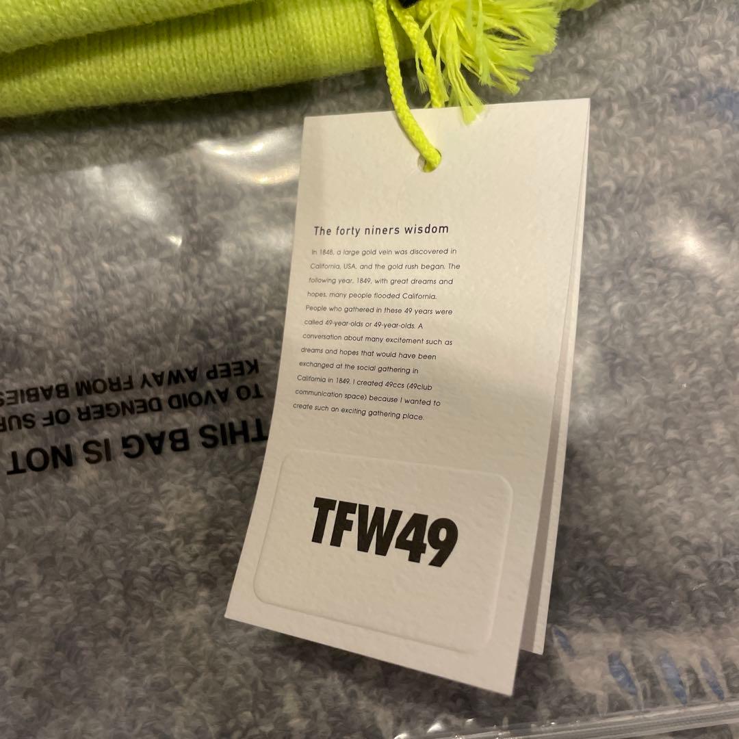 新品未使用　完売品　TFW49　ニットキャップ　イエロー