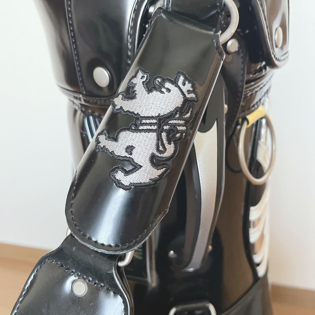 K140 美品！Admiral アドミラル ブラックエナメル キャディバッグ