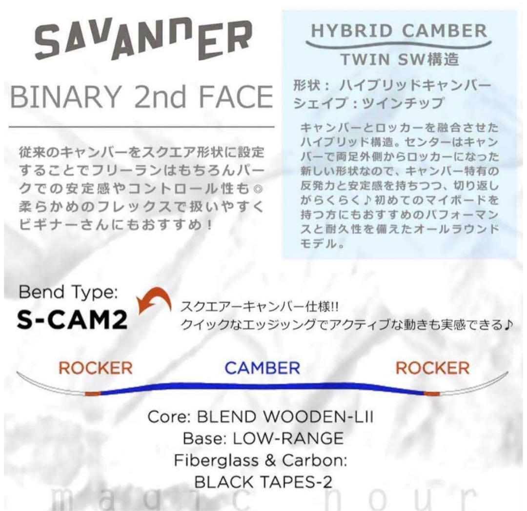 SAVANDER BINARY 2nd FACE スノボ板