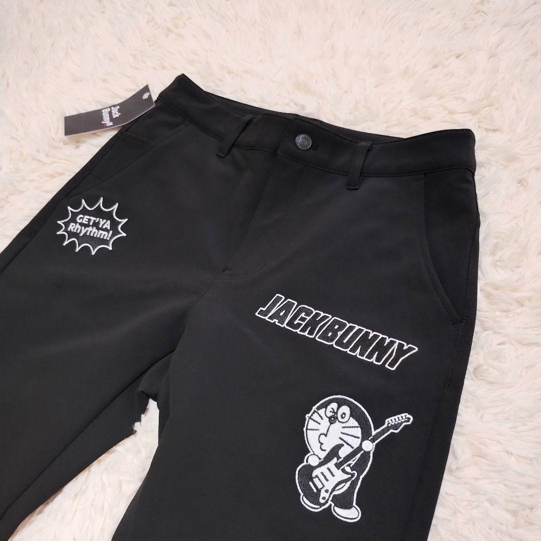新品　Jack Bunny　ジャックバニー　ドラえもん　ゴルフパンツ　コラボ　黒